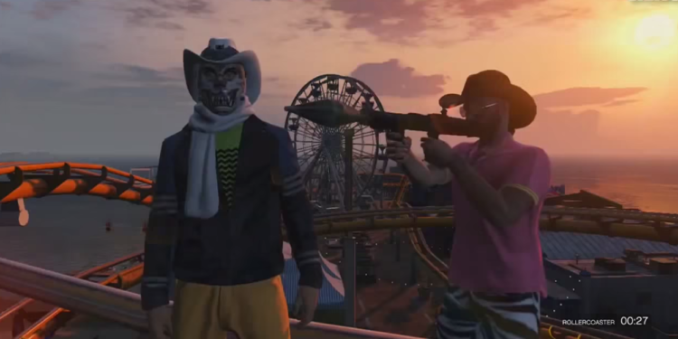 GTA V 玩家把 Rocker Launcher 当 Sniper 来用