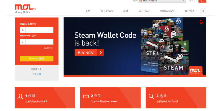 你可以再次使用 MOL 点数购买 Steam 游戏