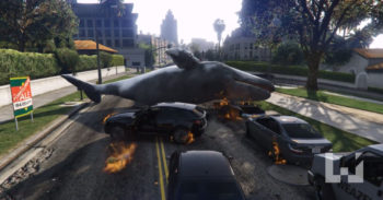 如果有条鲸鱼从天上掉下会怎样? GTA V 让你知道