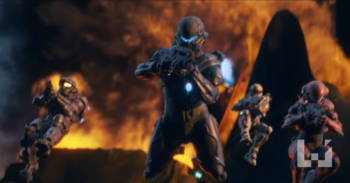 这是最新 Halo 的开幕片段, 有点像 Avengers