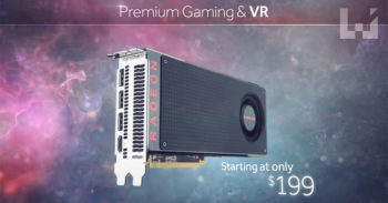 AMD Radeon RX 480 graphic card 正式推出! 可以提升 VR 游戏体验!
