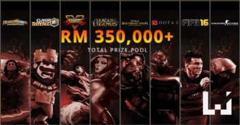 今年的 Selangor Cyber Games 2016 奖金高达 RM 350,000！（更新）