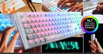 Cooler Master推出限量MasterKeys Pro L RGB Crystal！水晶版的键盘酷炫全场！