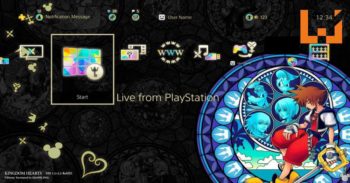 数位版预购《Kingdom Hearts HD 1.5 + 2.5 Remix》将附赠彩色玻璃的PS4主题