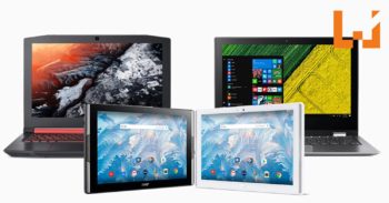 Acer先行发表Nitro 5电竞笔记电脑，最新Spin 1笔记电脑和2款Acer Iconia系列平板电脑！