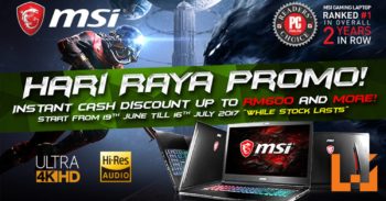MSI Malaysia举行开斋节大促销！买电竞电脑送你Steam Voucher！