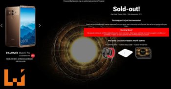 HUAWEI MATE 10 PRO网上预订 一小时内卖断货！