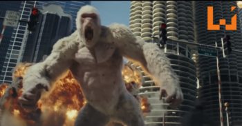 街机游戏改编《RAMPAGE》电影预告片曝光！The Rock挑战一打三怪兽！