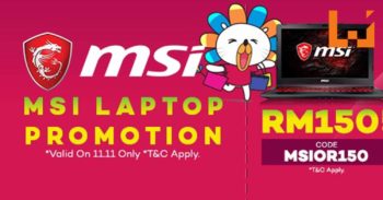 MSI Malaysia在Lazada网上商城举行双11大促销！