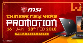 MSI推出农历新年优惠活动！送出价值RM399的红包折扣！