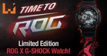 购买ROG笔电就有机会获得超帅气的ROG X G-Shock手表！送完为止 动作要快！