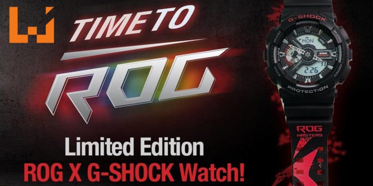 购买ROG笔电就有机会获得超帅气的ROG X G-Shock手表！送完为止 动作要快！