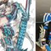 大神制作《Monster Hunter》系列雷狼龙套装！能放出霸气蓝色灯光效果！