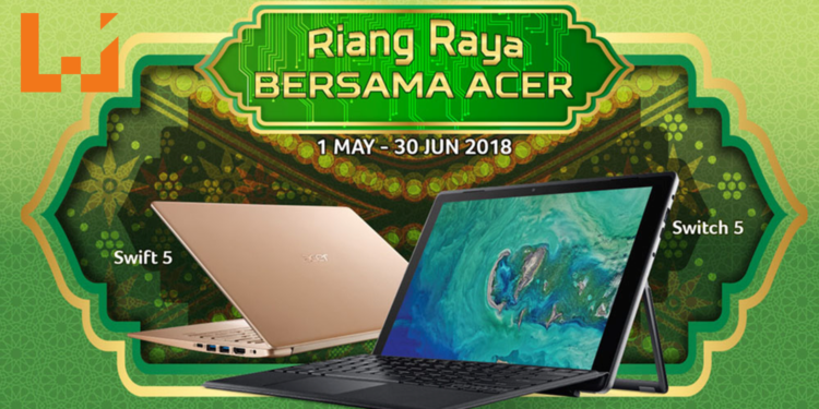 Acer举办开斋节优惠促销！购买指定Acer产品有高达10%折扣以及免费赠品！