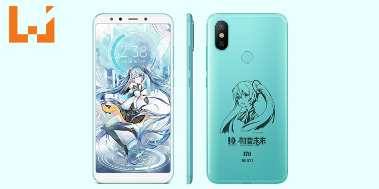 初音未来版本小米6X手机曝光？！治愈系初音绿颜值爆表！