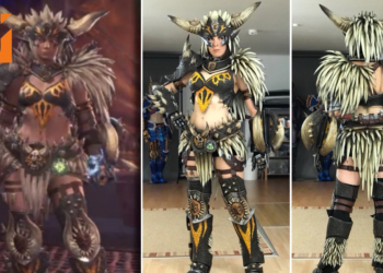 神人Coser自制《Monster Hunter: World》灭尽龙套装！还原度爆表！