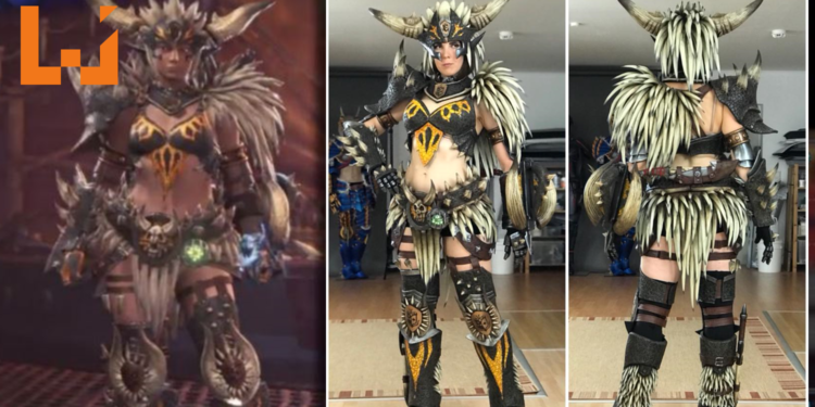 神人Coser自制《Monster Hunter: World》灭尽龙套装！还原度爆表！