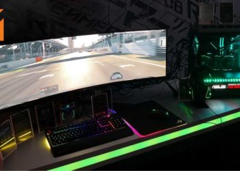 ASUS正式发表多款全新电脑配件！其中包括49寸超长显示器ROG Strix XG49VQ！