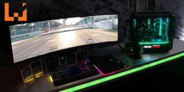 ASUS正式发表多款全新电脑配件！其中包括49寸超长显示器ROG Strix XG49VQ！