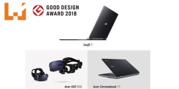 Acer旗下Acer Chromebook 11、Swift 7和Acer OJO 500 VR装置获得Good Game Award！