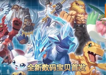 正版手游《数码宝贝：相遇》新Digimon-碧龙兽！冰雪世界里的小霸王！