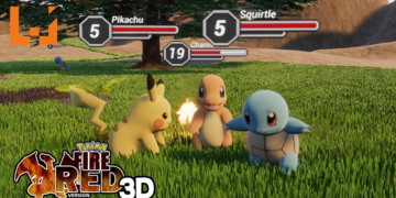 粉丝重制3D版《Pokemon Fire Red》释出新实机演示！经典回合制变即时战斗！