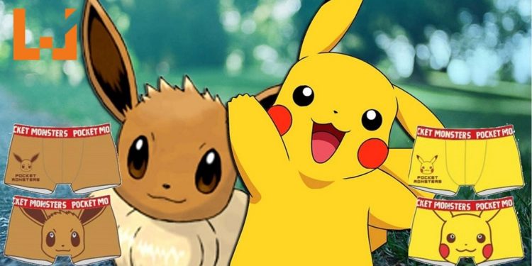 可爱耀眼《Pokemon》四角内裤即将登场！让Pikachu成为你的贴身好友！