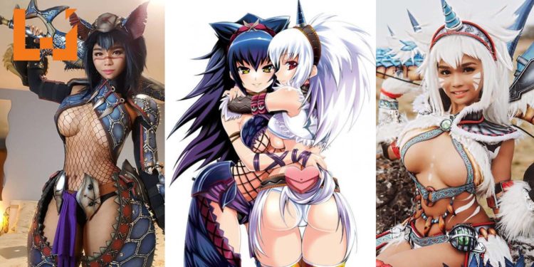 性感Cosplayer 《Monster Hunter》迅龙装和麒麟装Cosplay！令人血脉偾张的还原度！