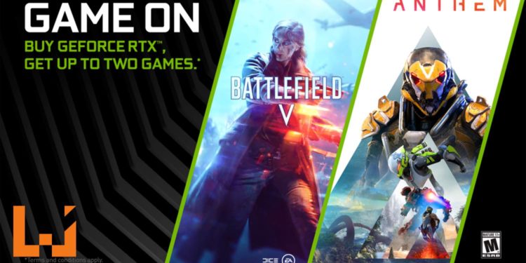 买NVIDIA GeForce RTX显卡就送《Battlefield V》和《Anthem》两款游戏!