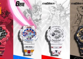 《Gundam》联动Casio推出40周年纪念手表！机体特色高度还原！