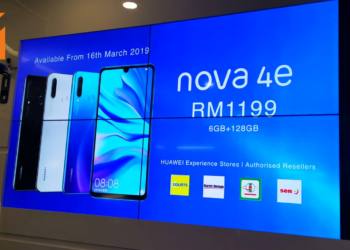 三镜头水滴屏手机HUAWEI Nova 4e将在3月16日正式登陆大马！售价RM1,199！
