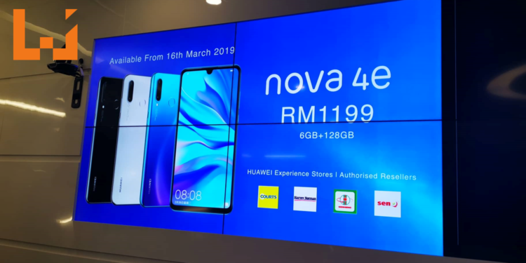 三镜头水滴屏手机HUAWEI Nova 4e将在3月16日正式登陆大马！售价RM1,199！