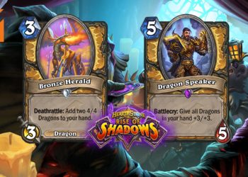 官方正式公布《Hearthstone》Rise of Shadows新卡牌！Bronze Herald和Dragon Speaker强势登场！