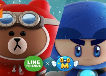 韩国游戏制作公司Nexon宣布LINE FRIENDS与《BnB M》进行合作联动！快来打败你的对手吧！