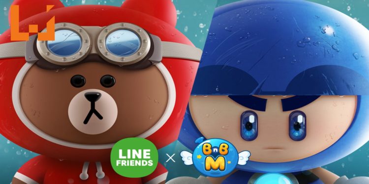 韩国游戏制作公司Nexon宣布LINE FRIENDS与《BnB M》进行合作联动!快来打败你的对手吧!