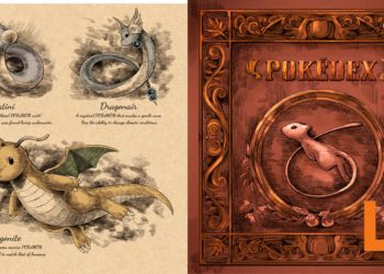 国外网友凭借自己的想象画出了100年前的Pokedex！即复古又充满童话的风味！