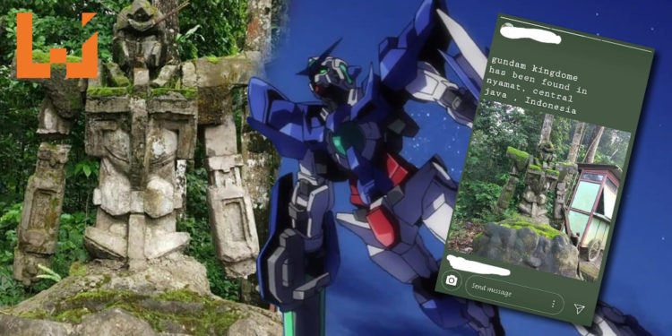 网友在印尼惊见神似Gundam Exia的雕像！当地人民说雕像百年历史引《Gundam 00》导演大笑转发！