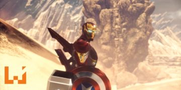 大神制作《Monster Hunter: World》的Ironman MOD！装备着美队盾牌和雷神M锤欺负怪物！