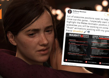 《The Last of Us 2》制作公司Naughty Dog大量聘请员工！还有机会为某游戏做抛光程序！