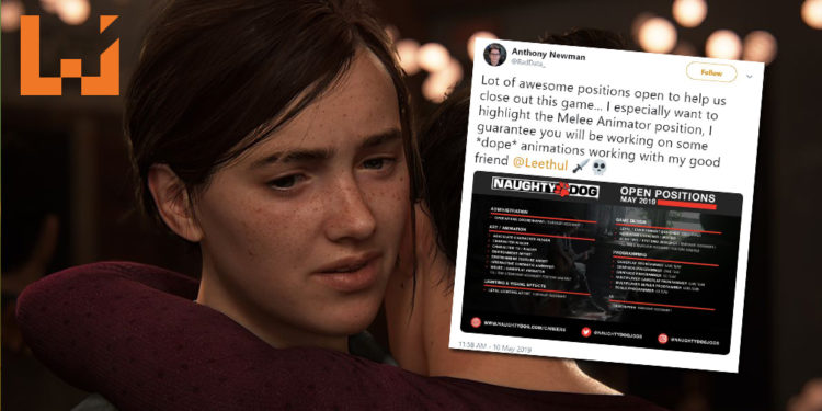《The Last of Us 2》制作公司Naughty Dog大量聘请员工！还有机会为某游戏做抛光程序！