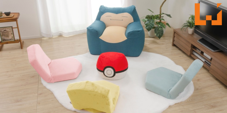 日本公司推出《Pokemon》中Snorlex 主题沙发！沙发+ Poke Ball脚垫椅售价约RM1,330！