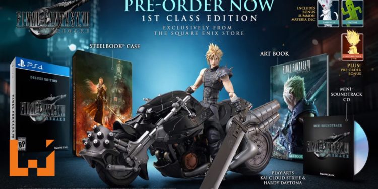 《Final Fantasy VII Remake》收集者版本已经正式开始预购！预售价约RM1,374，Cloud骑着重机英姿勃发！