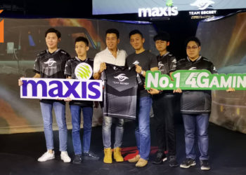 Maxis宣布与Team Secret合作！Maxis成为马来西亚Team Secret首位赞助商，为庆祝合作还将推出各种优惠！