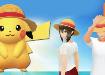 是时候回锅咯~Pokemon GO与One Piece合作推出穿着Luffy草帽的超萌Pikachu！