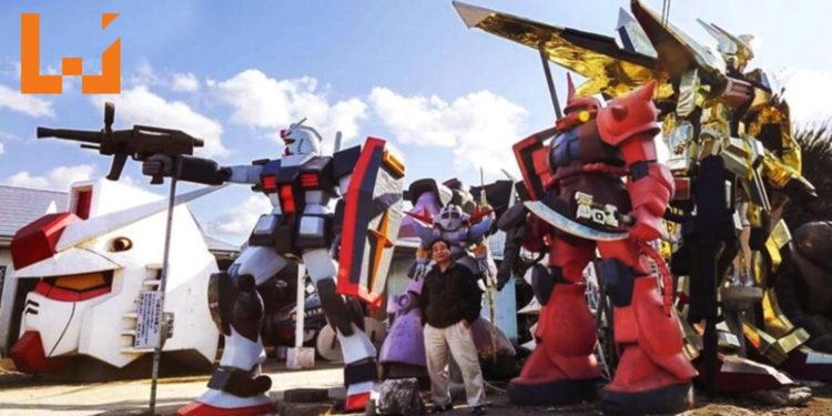 日本理发师制作《Gundam》石膏模型，打造打卡圣地！网游称打卡圣地为《Gundam》乐园！