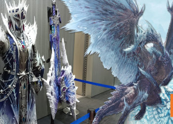 越看越帅！CAPCOM“猛汉部”在日本大阪举行体验会, 现场展出实体版冰咒龙套装猎人模型！