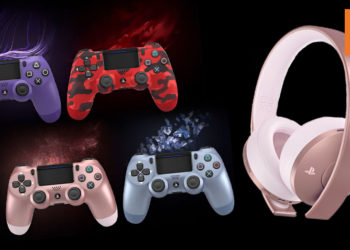 女孩们站起来！PlayStation一口气推出4款全新PS4手柄新色, 玫瑰金超吸睛, 搭玫瑰金无线立体声耳机美到嫑嫑的！
