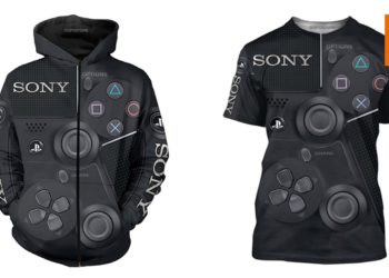 国外品牌推出一系列以PlayStation PS4手柄为主题的服装！视觉效果非常强烈！