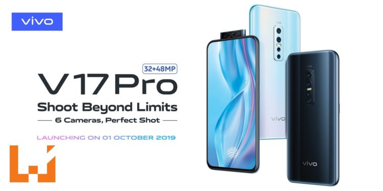 vivo V17 Pro手机将在10月1日登陆大马!6颗摄影镜头的手机要来咯!