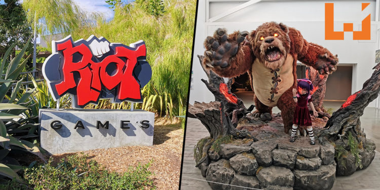 Wanuxi到Riot Games LA World总部的半日游!Riot Games不忘粉丝, 在墙上挂了粉丝绘图!现场超多《LOL》周边商品!